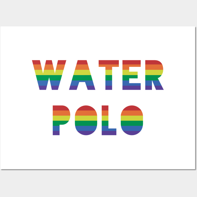 Water Polo Rainbow Pride Wall Art by QCult